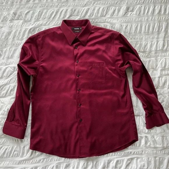 sizes for men's dress shirts Merino Wool Button-Down Shirt